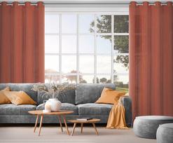 uzuolaidos 250 cm - Naktinė užuolaida Angelica, vario, 140 cm x 250 cm - 3 nuotrauka