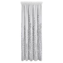 uzuolaidos 270 - Dieninė užuolaida Glori, baltos/sidabro, 140 cm x 270 cm - 11 nuotrauka
