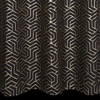 uzuolaidos 250 cm - Naktinė užuolaida Semi, juoda/šampano, 140 cm x 250 cm - 4 nuotrauka