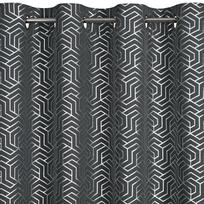 uzuolaidos 250 cm - Naktinė užuolaida Semi, pilka/sidabro, 140 cm x 250 cm - 7 nuotrauka