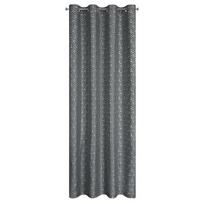 uzuolaidos 250 cm - Naktinė užuolaida Semi, pilka/sidabro, 140 cm x 250 cm - 8 nuotrauka