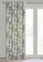naktines baltos uzuolaido - Užtemdanti užuolaida Zora, baltos/žalios, 140 cm x 250 cm - 10 nuotrauka