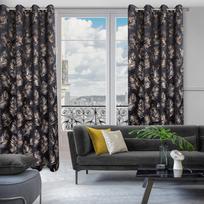 uzuolaidos 250 cm - Naktinė užuolaida Gloria 2, juoda, 140 cm x 250 cm - 5 nuotrauka