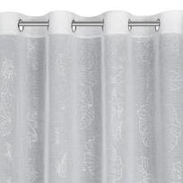 uzuolaidos 250 cm - Dieninė užuolaida Sagi, baltos/sidabro, 140 cm x 250 cm - 8 nuotrauka