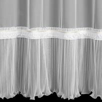 uzuolaidos 250 cm - Dieninė užuolaida Megan, baltos, 140 cm x 250 cm - 5 nuotrauka