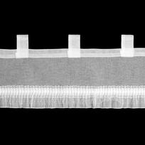 dienine uzuolaida balta - Dieninė užuolaida Mary, baltos, 150 cm x 30 cm - 3 nuotrauka