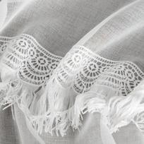 dienine uzuolaida balta - Dieninė užuolaida Roxana, baltos, 140 cm x 250 cm - 4 nuotrauka