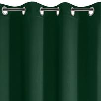 naktines uzuolaidos blackout - Eurofirany LOGAN blackout tipo temdanti naktinė užuolaida, 140X270 cm, kilpos / žiedai, spalva: tamsiai žalia - 6 nuotrauka