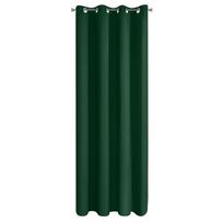 naktines uzuolaidos blackout - Eurofirany LOGAN blackout tipo temdanti naktinė užuolaida, 140X270 cm, kilpos / žiedai, spalva: tamsiai žalia - 7 nuotrauka