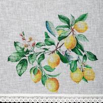 dienine uzuolaida balta - Dieninė užuolaida Cloe, baltos/geltonos/žalios, 150 cm x 60 cm - 5 nuotrauka