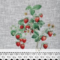 dienine uzuolaida balta - Dieninė užuolaida Ksenia, baltos/raudonos/žalios, 150 cm x 30 cm - 5 nuotrauka