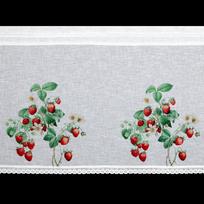 raudonos uzuolaidos - Dieninė užuolaida Ksenia, baltos/raudonos/žalios, 150 cm x 60 cm - 3 nuotrauka