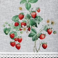 raudonos uzuolaidos - Dieninė užuolaida Ksenia, baltos/raudonos/žalios, 150 cm x 60 cm - 5 nuotrauka