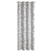 uzuolaidos 250 cm - Naktinė užuolaida Edith, balta sp./juoda sp., 140 cm x 250 cm - 8 nuotrauka