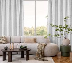 naktines baltos uzuolaido - Naktinė užuolaida Avena ZAR-01, balta sp./sidabro sp., 135 cm x 270 cm - 3 nuotrauka