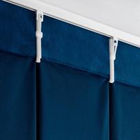 melynos spalvos uzuolaidos - Naktinė užuolaida Melanie ZXX-05, tamsiai mėlyna (navy) sp., 125 cm x 270 cm - 4 nuotrauka