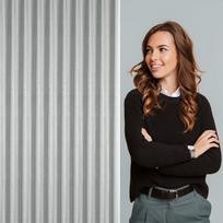 uzuolaidos 270 - Naktinė užuolaida Nelisa, sidabro sp., 125 cm x 270 cm - 2 nuotrauka