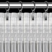 siuvineta uzuolaida - Eurofirany Leti Dieninė užuolaida, balta (White), 140 cm x 270 cm - 5 nuotrauka