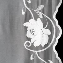 siuvineta uzuolaida - Eurofirany Leti Dieninė užuolaida, balta (White), 140 cm x 270 cm - 8 nuotrauka