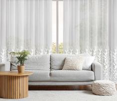 siuvineta uzuolaida - Eurofirany Talina FKBE-01, balta (White), 300 cm x 250 cm - 3 nuotrauka