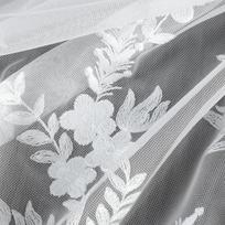 siuvineta uzuolaida - Eurofirany Talina FKBE-01, balta (White), 300 cm x 250 cm - 4 nuotrauka