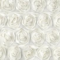 naktines baltos uzuolaido - Naktinė užuolaida Roses ZKON-01, balta sp., 140 cm x 250 cm - 5 nuotrauka