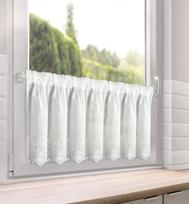 dienine uzuolaida balta - Eurofirany Sola, Balta (White), 40 cm x 150 cm - 2 nuotrauka