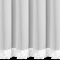 dienine uzuolaida balta - Eurofirany Luisa FKBQ-02, balta (White), 400 cm x 160 cm - 3 nuotrauka