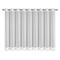 dienine uzuolaida balta - Eurofirany Luisa FKBQ-02, balta (White), 400 cm x 160 cm - 6 nuotrauka
