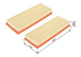 bosch 216 - Oro filtras BOSCH 1 457 433 071 - 2 nuotrauka