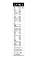 valytuvai bosch aerotwin audi - Valytuvai  Bosch Aerotwin AR532S 530 500mm 2vnt. VW, Ford, Bmw, Audi, Nissan, Chrysler, Saab, Renault - 3 nuotrauka