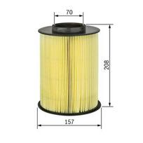 oro filtrai - Oro filtras BOSCH F 026 400 492 - 2 nuotrauka