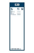 bosch valytuvai 650 - Valytuvai Bosch Twin 539, 650/550mm - 2 nuotrauka
