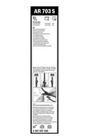 bosch valytuvai 650 - BOSCH 3 397 007 568 - Valytuvo gumelė Aerotwin Retro AR 703 S - 3 nuotrauka