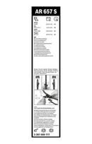 bosch aerotwin - Valytuvai Bosch Aerotwin AR657S 650 /650mm 2vnt. - 3 nuotrauka