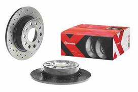 brembo xtra - Stabdžių diskas Xtra (1 vnt.) Galas Dešinė/Kairė Tinka AUDI A3; DAEWOO LANOS; SEAT ALTEA, ALTEA XL, LEON, LEON SC, LEON ST, LEON ST/KOMBI, TOLEDO III; SKODA OCTAVIA I, OCTAVIA II, OCTAVIA III, YETI - 2 nuotrauka