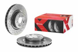 brembo xtra - Stabdžių diskas Xtra Priekis Dešinė/Kairė Tinka RENAULT CLIO III, MEGANE II - 2 nuotrauka