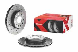 brembo xtra - Stabdžių diskas Xtra (1 vnt.) Priekis Dešinė/Kairė Tinka AUDI A3; SEAT ALTEA, ALTEA XL, LEON, TOLEDO III; SKODA OCTAVIA I, OCTAVIA II, YETI; VW BEETLE, CADDY III, CADDY III/MINIVAN, GOLF PLUS - 2 nuotrauka