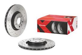 brembo xtra - Stabdžių diskas Xtra (1 vnt.) Priekis Dešinė/Kairė Tinka ALFA ROMEO 147, 156, GT, GTV, SPIDER; FIAT DOBLO, DOBLO CARGO, FIORINO, FIORINO/MINIVAN, QUBO; LANCIA THEMA; OPEL COMBO TOUR, COMBO/MINIVAN - 2 nuotrauka