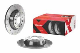brembo xtra - Stabdžių diskas Xtra (1 vnt.) Galas Dešinė/Kairė Tinka AUDI A3, Q3; SEAT ALHAMBRA, ALTEA, ALTEA XL, LEON, TOLEDO III; SKODA OCTAVIA II, SUPERB II, YETI; VW CC B7, EOS, GOLF PLUS V, GOLF V, GOLF VI - 2 nuotrauka