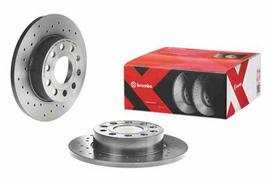 brembo xtra - Stabdžių diskas Xtra (1 vnt.) Galas Dešinė/Kairė Tinka AUDI A3; SEAT ALTEA, ALTEA XL, TOLEDO III; SKODA OCTAVIA I, OCTAVIA II, SUPERB II; VW CADDY III, CADDY III/MINIVAN, GOLF PLUS V, GOLF V - 2 nuotrauka