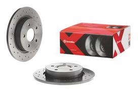 brembo xtra - Stabdžių diskas Xtra (1 vnt.) Galas Dešinė/Kairė Tinka FORD FOCUS III, FOCUS III/HATCHBACK, FOCUS III/KOMBI - 2 nuotrauka