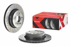 brembo xtra - Stabdžių diskas Xtra (1 vnt.) Galas Dešinė/Kairė Tinka BMW X3 (E83) - 2 nuotrauka