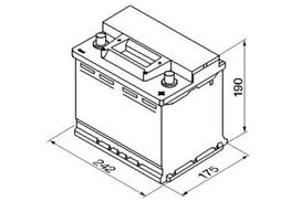 12v 6ah - BOSCH 0 092 S30 050 12V 56Ah 480A D+ - 2 nuotrauka
