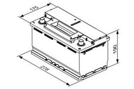 12v akumuliatorius - Bosch S4E08 70Ah 760A - 2 nuotrauka