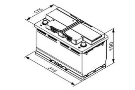 12v akumuliatorius - Bosch S4 E11, 12 V, 80 Ah, 800 A - 2 nuotrauka