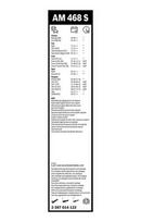 bosch 650 400mm valytuvai - Valytuvas Bosch Aerotwin multi-clip AM468S - 3 nuotrauka