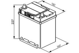 bosch 12v - BOSCH 0 092 S40 300 12V 40Ah 330A D+ - 2 nuotrauka