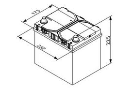 12v akumuliatorius - BOSCH 0 092 S4E 400 12V 65Ah 650A D+ - 2 nuotrauka