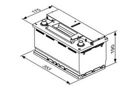 12v akumuliatorius - BOSCH 0 092 S4E 130 12V 95Ah 850A D+ - 2 nuotrauka